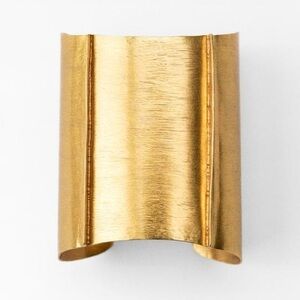 NWOT. Zara Golden Textured Rigid Metal Arm Band.
